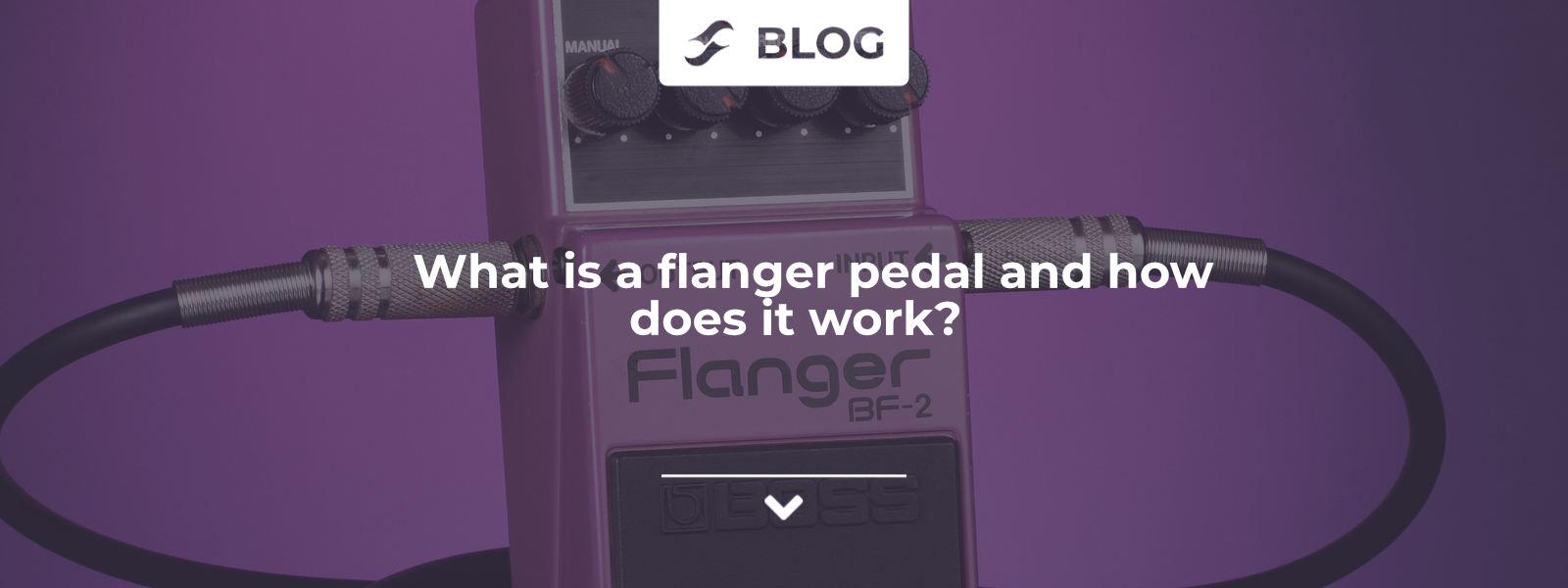 How does a flanger pedal work? Two notes